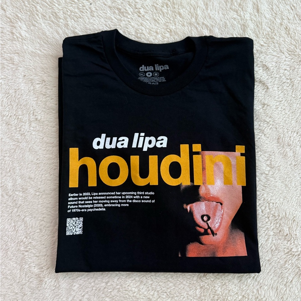 Dua Lipa T-Shirt, Houdini, Size XL